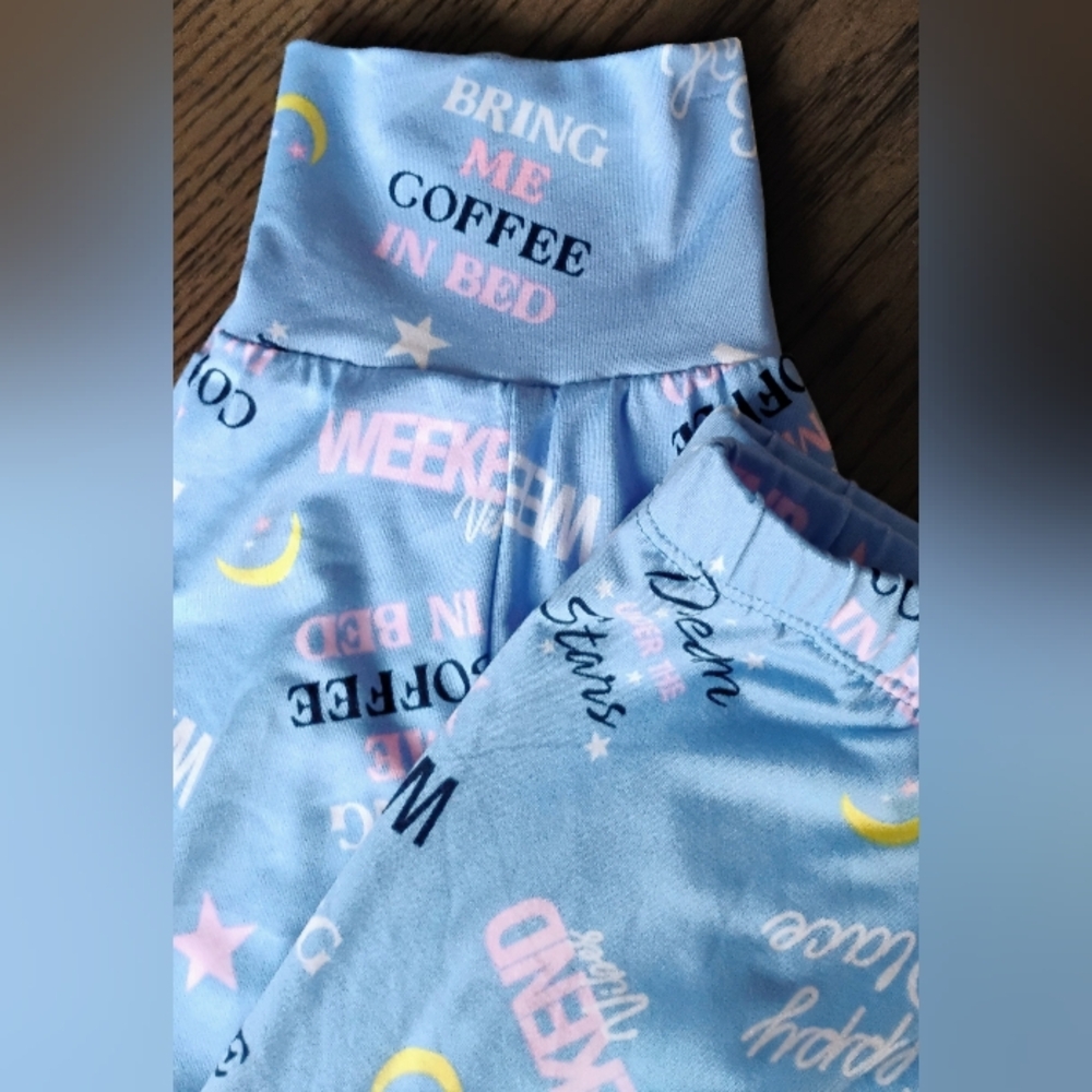 Women's Weekend Blue Sleep Tee & Joggers Pajama Set  Various Sizes NWT - Picture 13 of 15